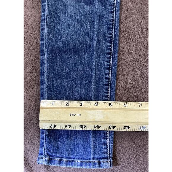 Pull On Levi’s Sz 4 Cotton Spandex 5 Pocket Skinny 5” Leg Bottom Jeans - Picture 11 of 11